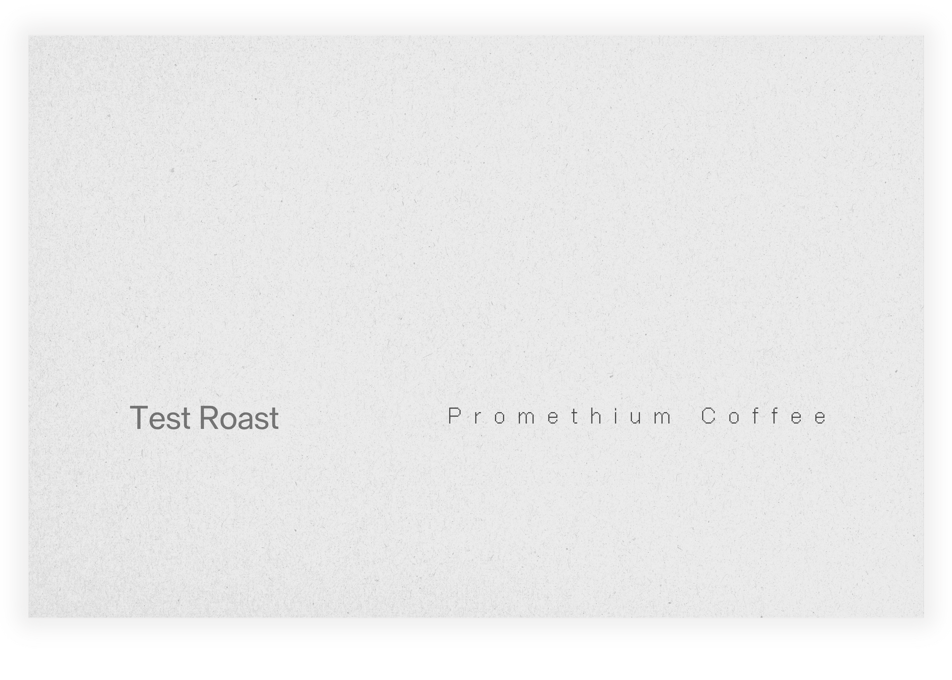 Test Roast: Natural Bourbon